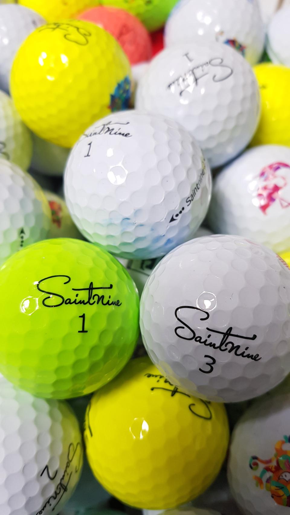세인트나인 3피스60개.골프공 로스트볼