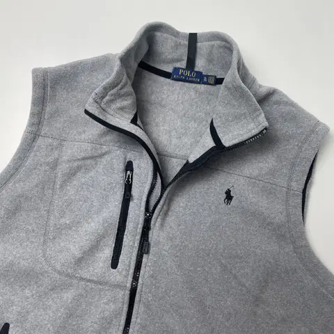 [택포] 폴로 랄프로렌 플리스 조끼 그레이 XL