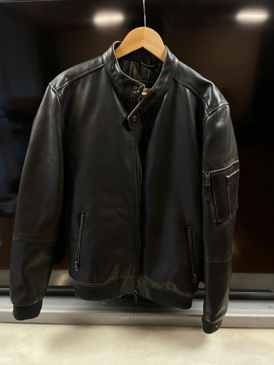 자라 가죽자켓 L