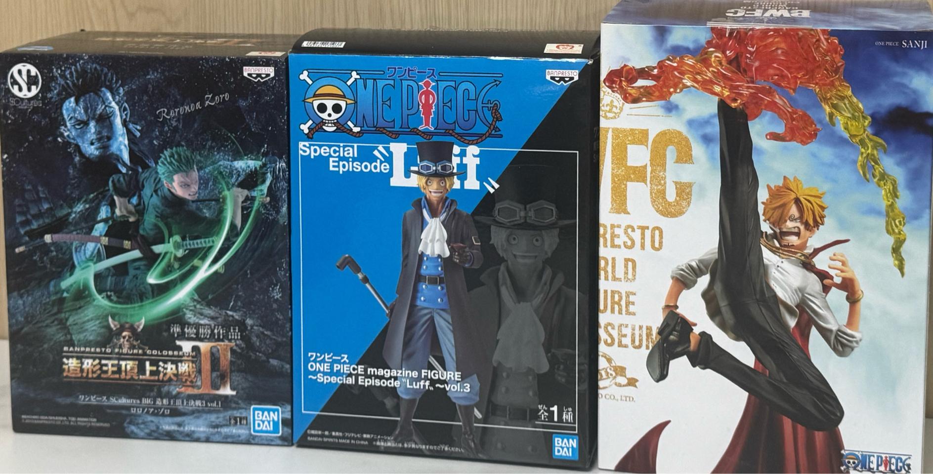 원피스 조로,상디,사보 피규어