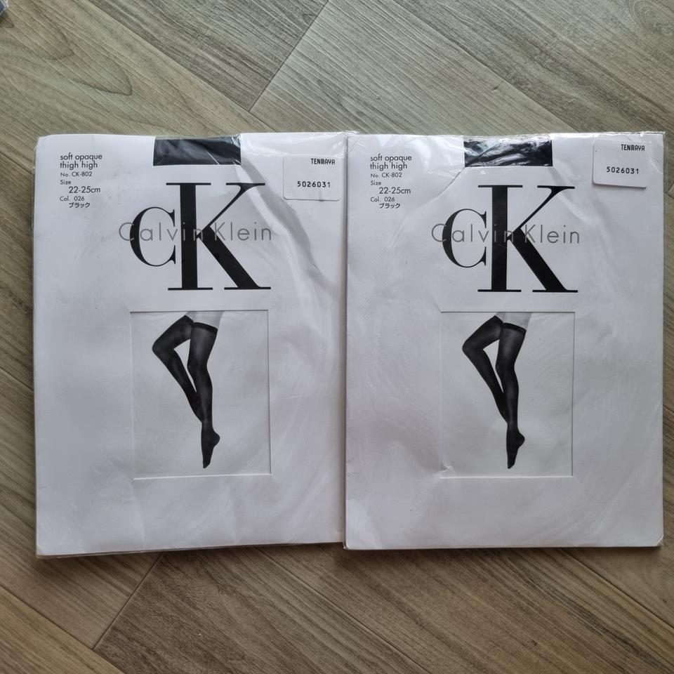 수입 캘빈클라인 가터벨트타입 밴드스타킹 2장일괄