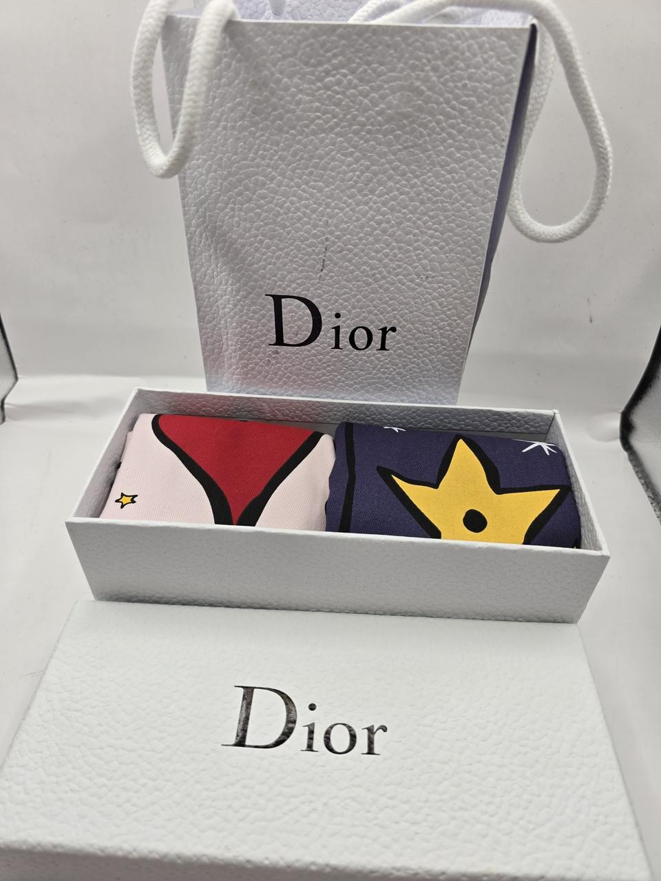 정품 디올 복주머니 천파우치