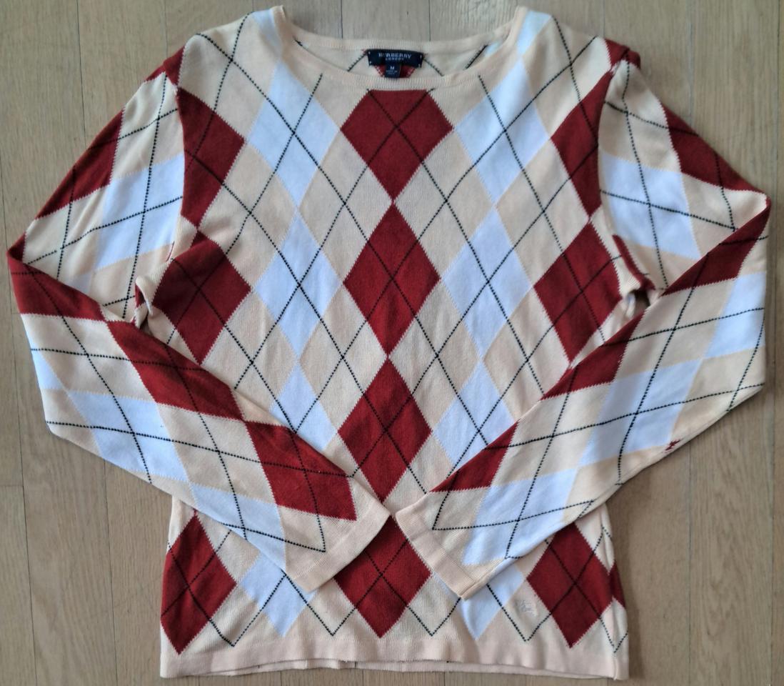 버버리 아가일 니트 S