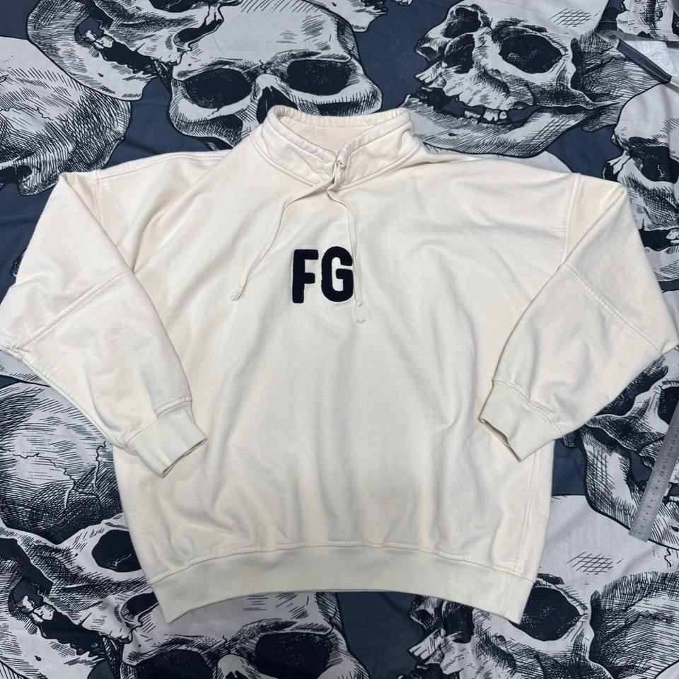 피어오브갓 에센셜 넥카라 맨투맨 XL사이즈 한글택