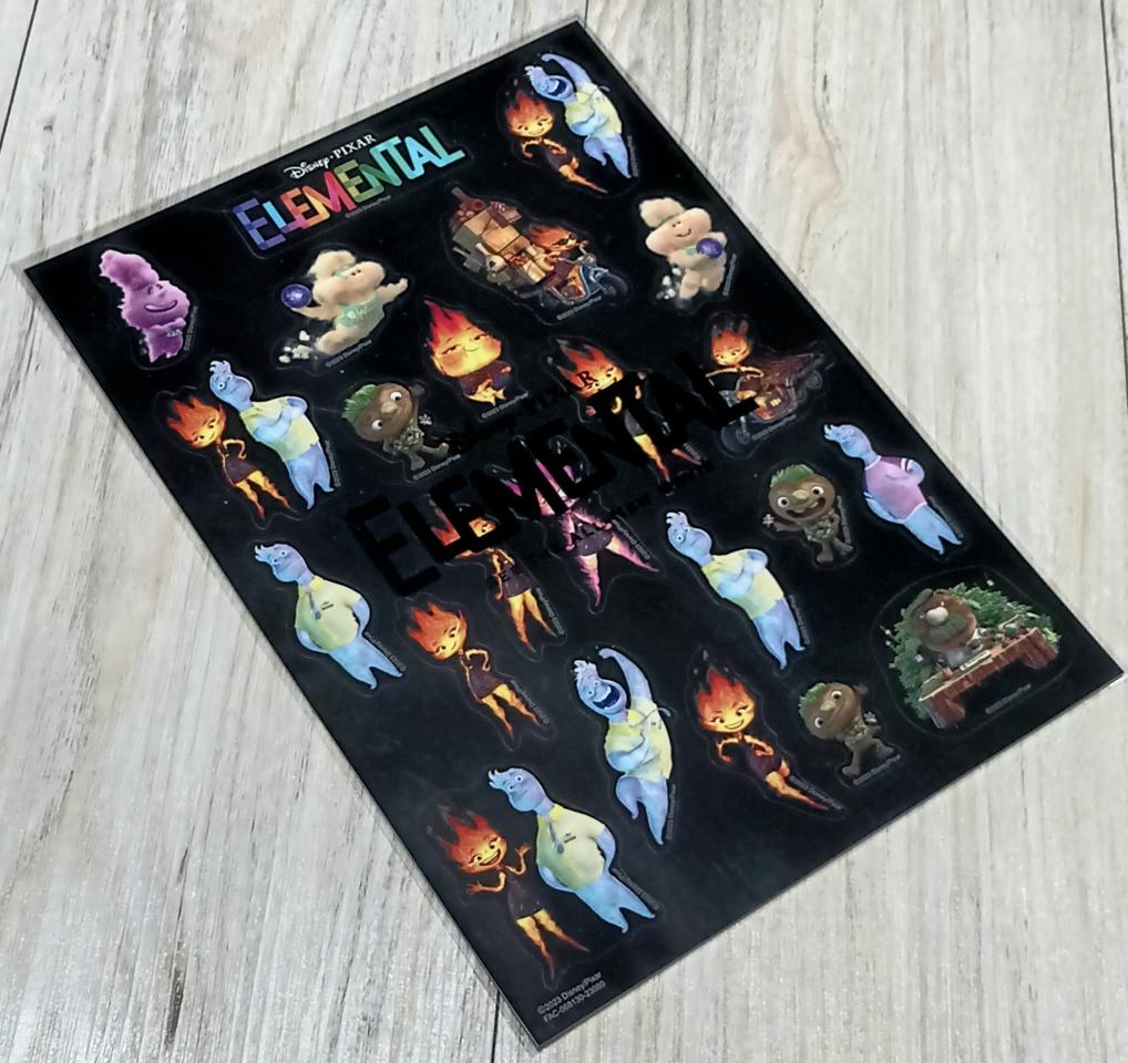 [미개봉] 엘리멘탈 특전 A4 오리지널 스티커