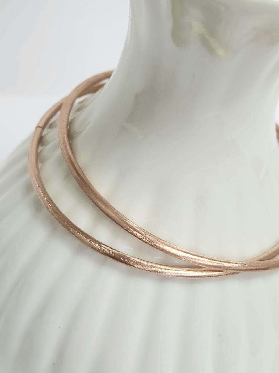 18k.3mm.할로우뱅글팔찌.새상품