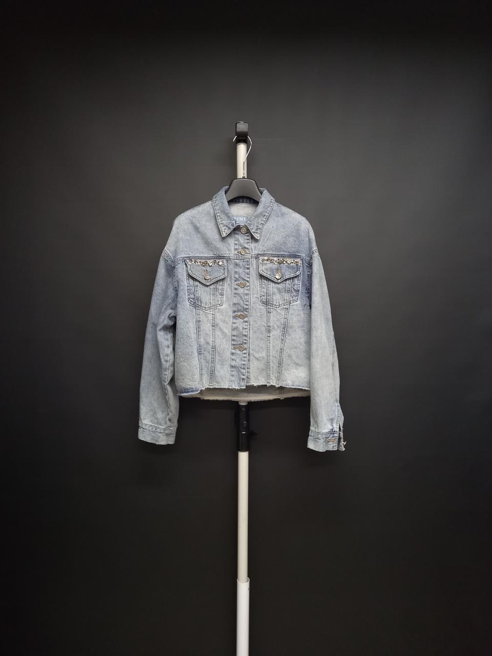 타임 TIME 춘추 데님 연청자켓 44-77