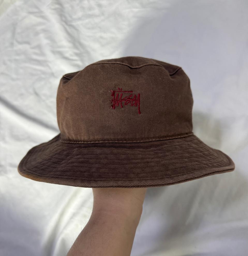 스투시 자수로고 버킷햇