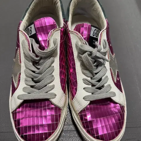 골든구스 메이 메탈핑크 38