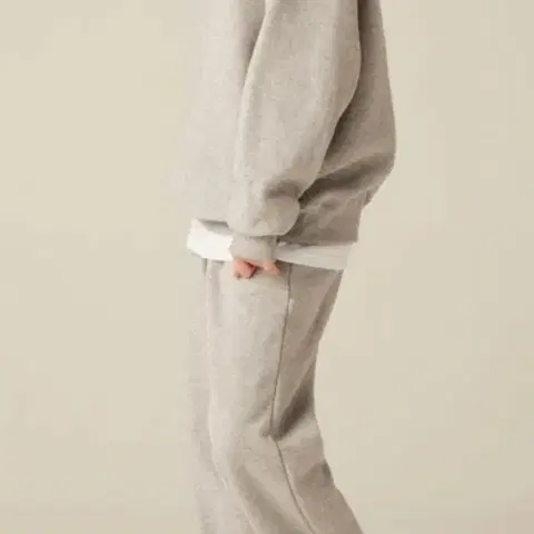 아크플로우 오버핏 반집업 와이드 팬츠 셋업