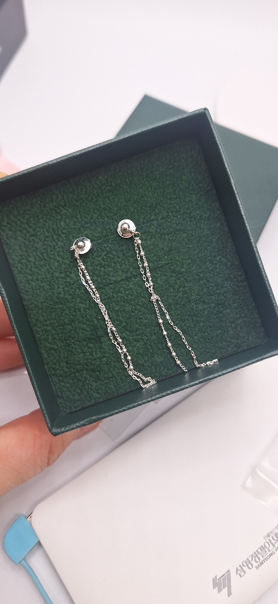 은귀걸이 롱 귀걸이 새거