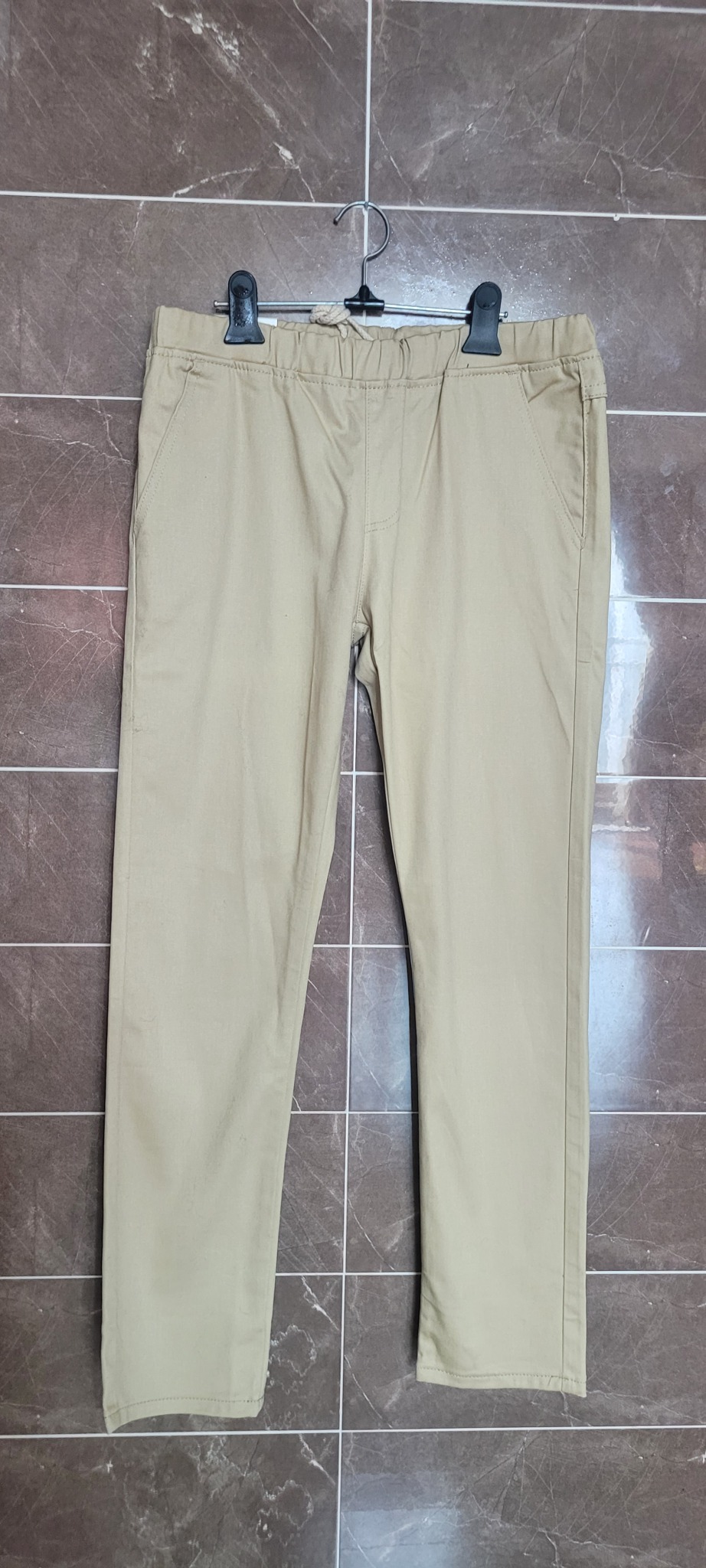 (남성31인치)  베이지 면조커팬츠 새삥(춘추용)