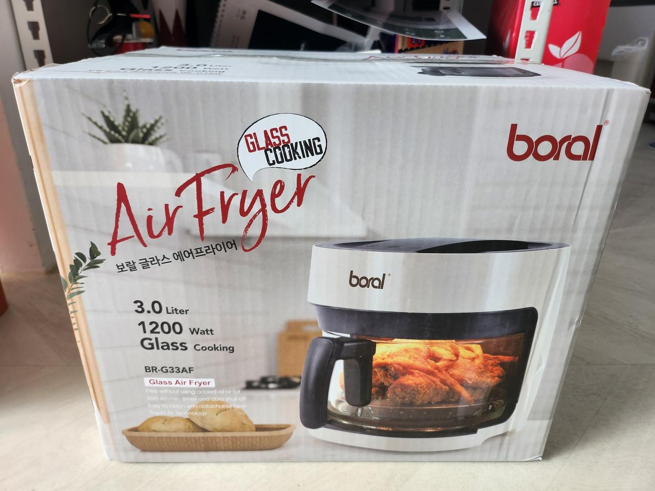 (새제품)보랄 에어프라이어.BR-G33AF