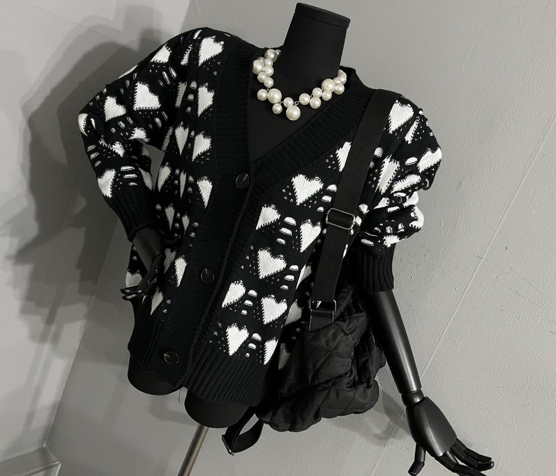 하트니트가디건/니트가디건/러블리가디건