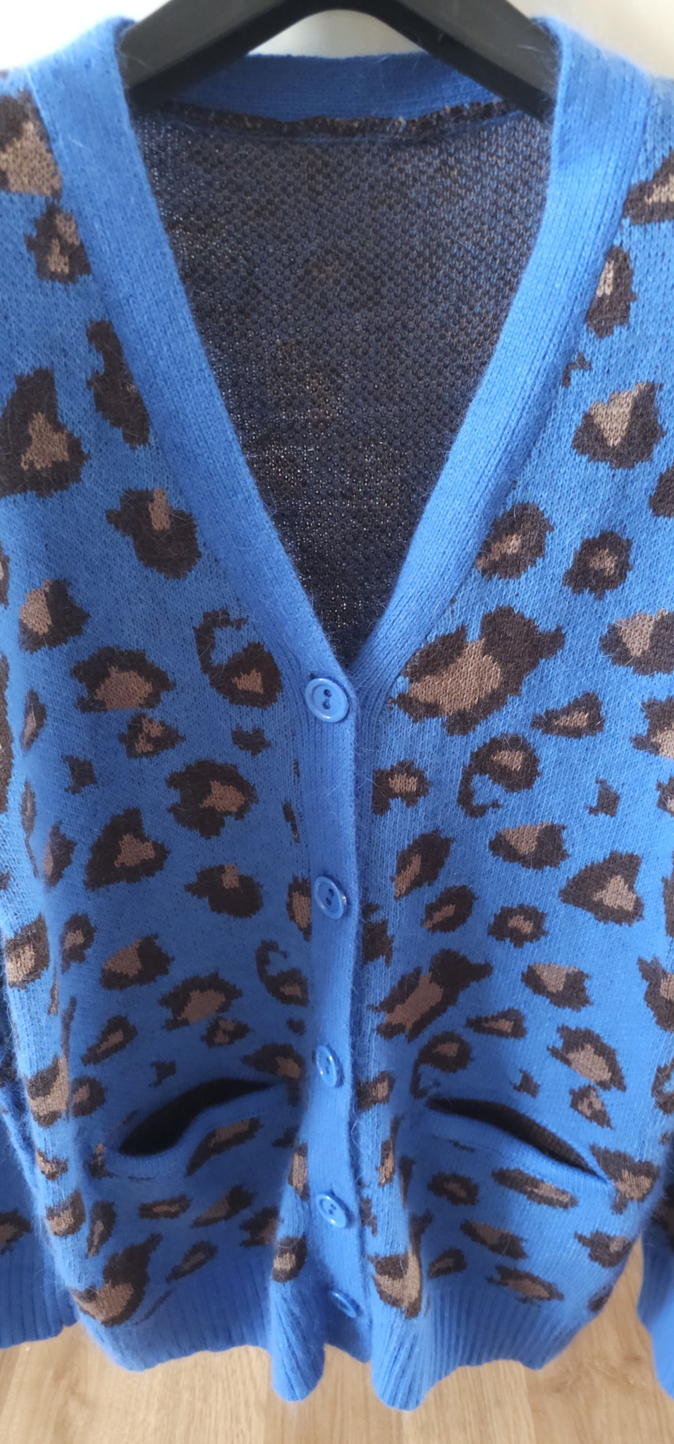 새레오파드가디건