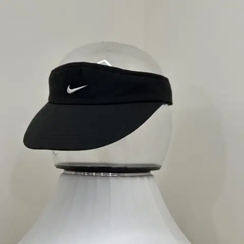 [F] 00s NIKE 나이키 스우시 로고 블랙 썬캡 썬바이저 USA