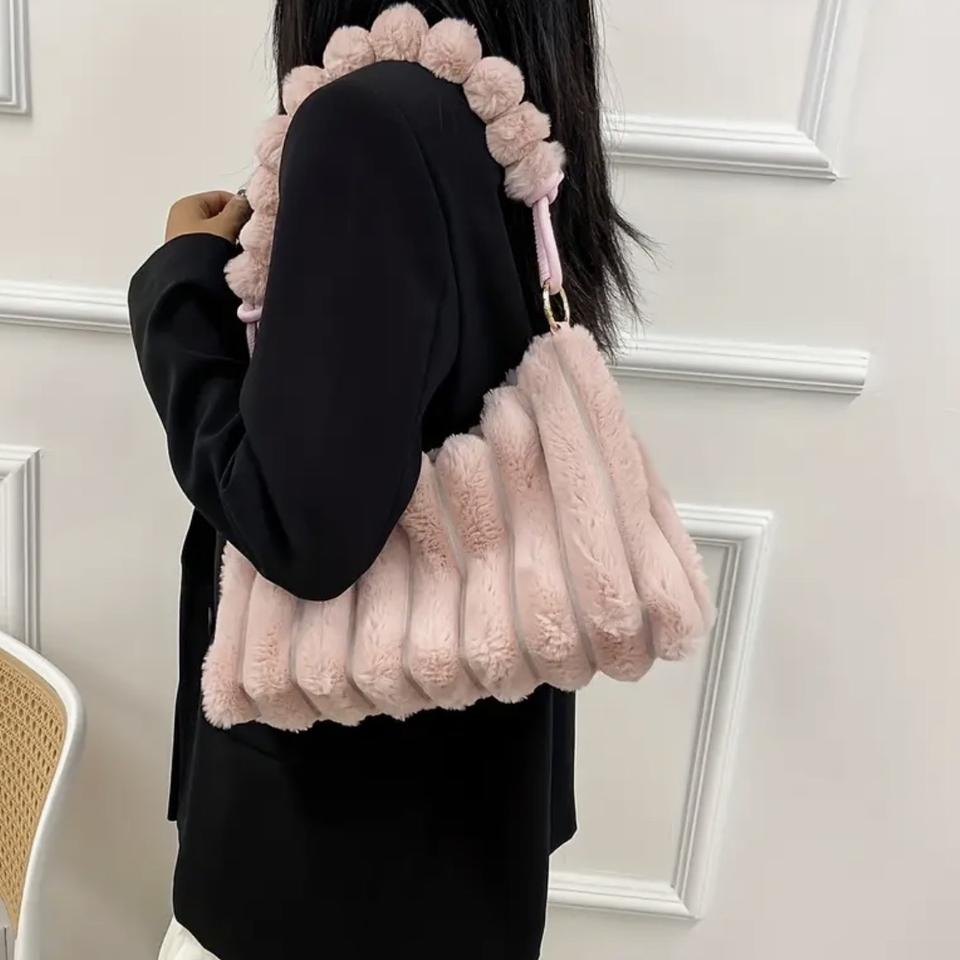 (새상품)부드러운 퍼 숄더백 토트백