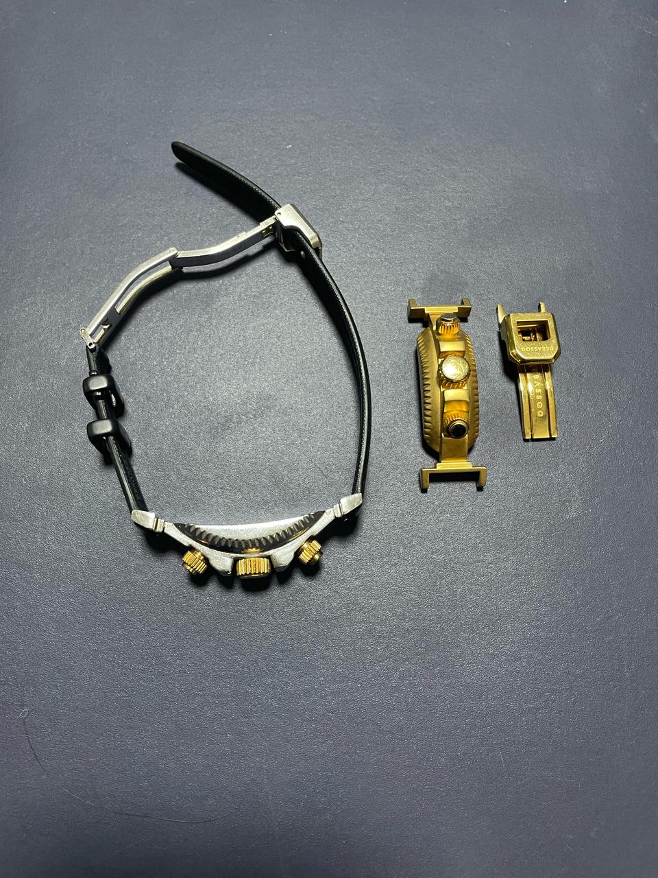 드바스크팔찌 실버골드콤비유광 + 골드무광 일괄