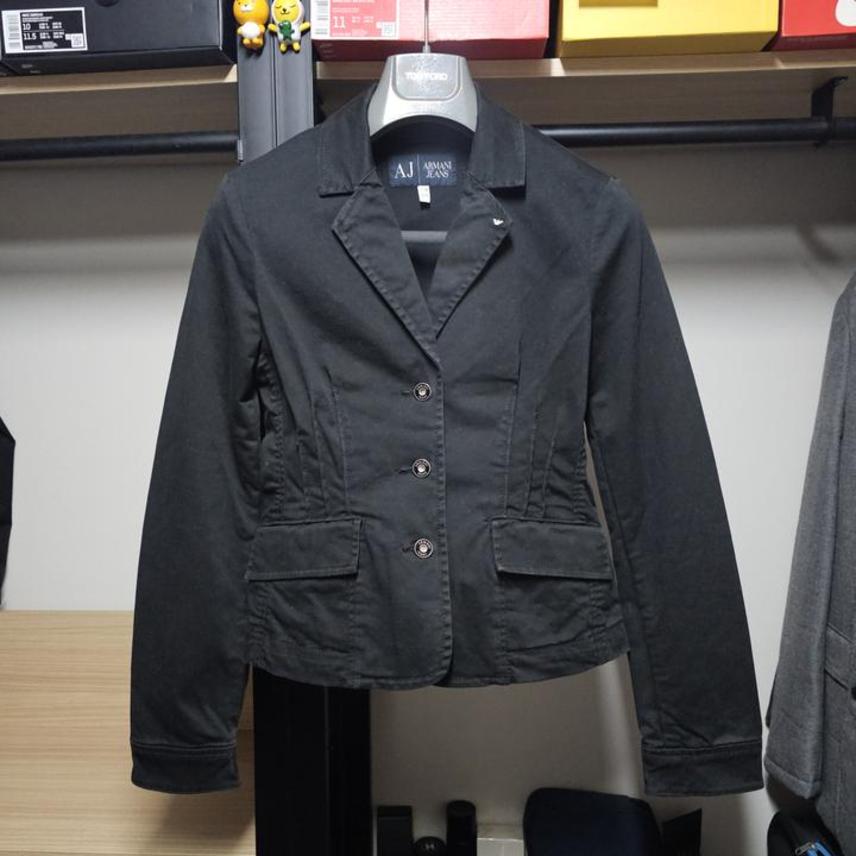 아르마니진 신축성좋은 여성데님 캐주얼자켓 90