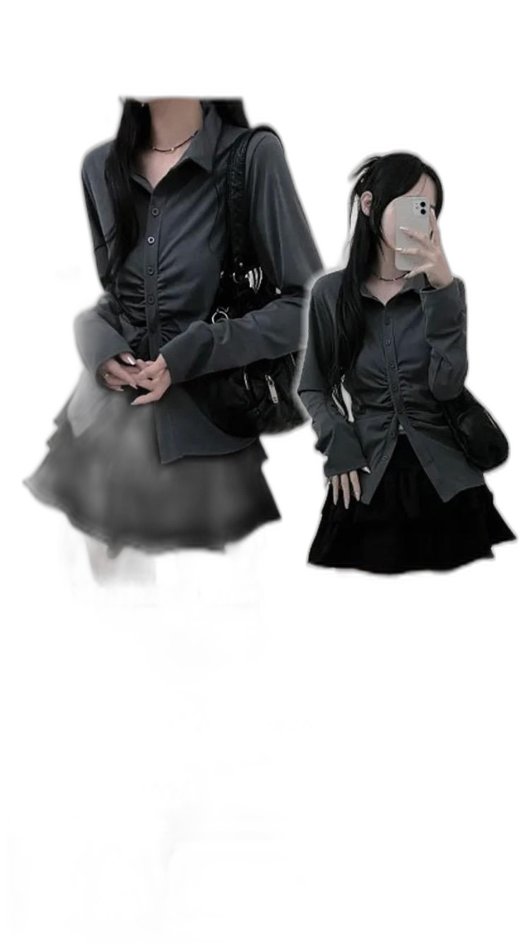 에이블리 차콜 셔츠 가디건