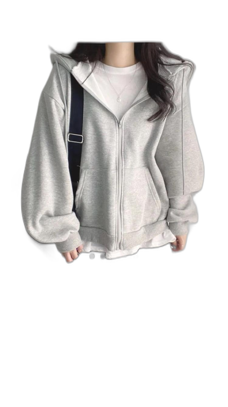 에이블리 털 후드집업