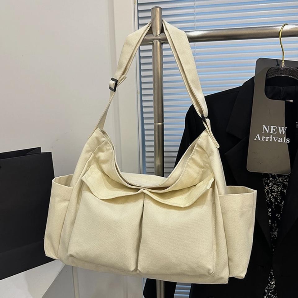 (새상품)빅사이즈 캔버스 크로스백