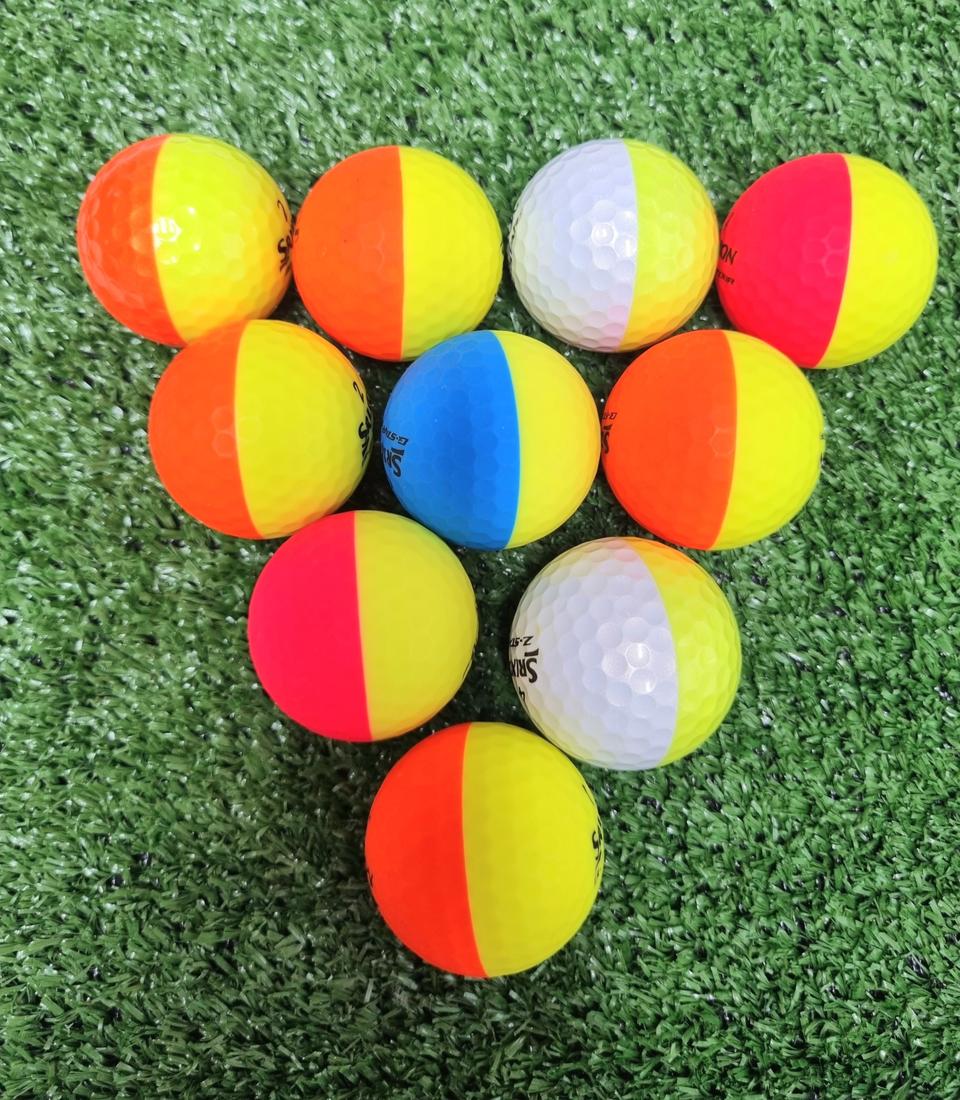 스릭슨 반반볼 3피스 S/A급 10개 골프공 로스트볼