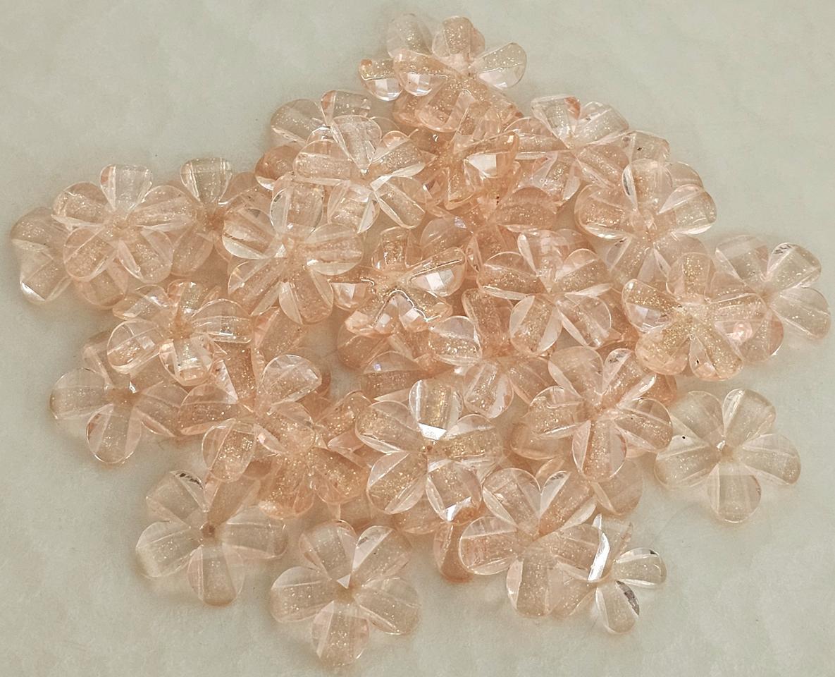 파츠 피치골드펄 꽃잎 40개 일괄