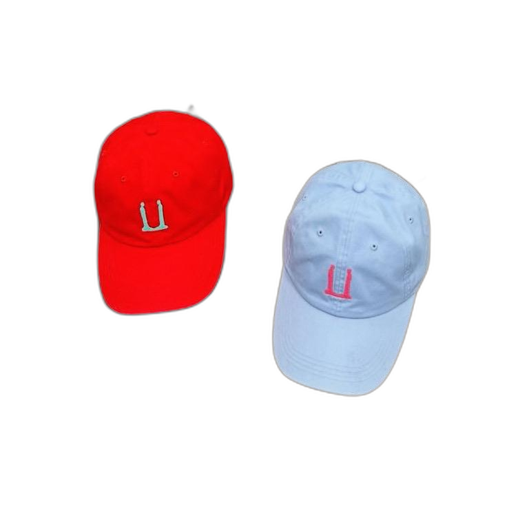 지디 위버맨쉬 모자 볼캡 스카이블루/레드