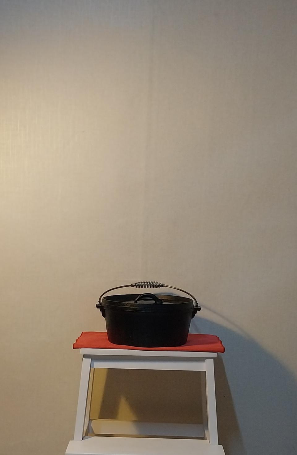 (중고)KAZMI 캠핑 무쇠냄비 팝니다.(24cm)