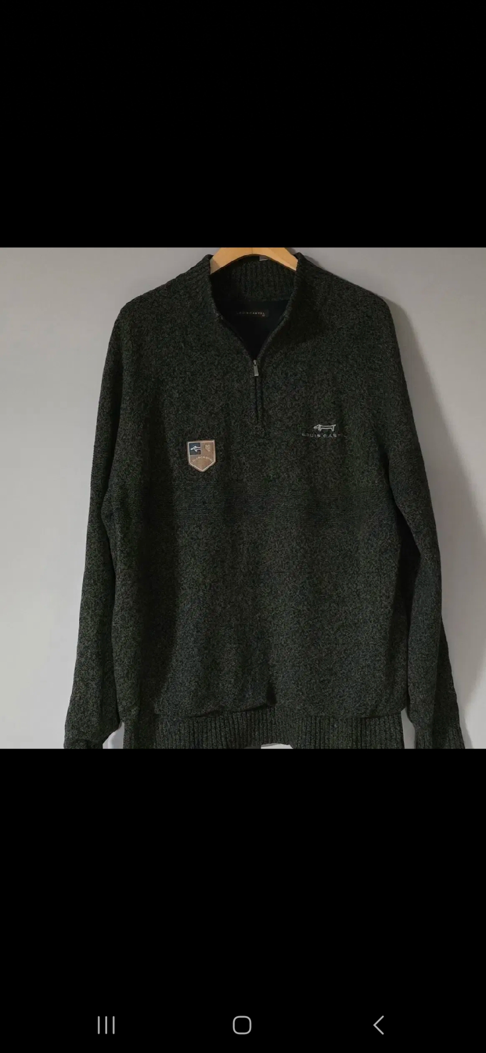 루이까스텔 반집업터틀넥 방풍모직니트