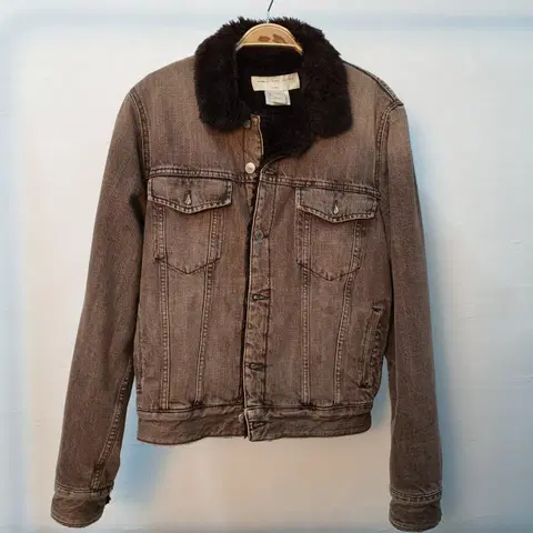 마크 제이콥스 y2k 빈티지 데님 퍼 자켓 S 브라운