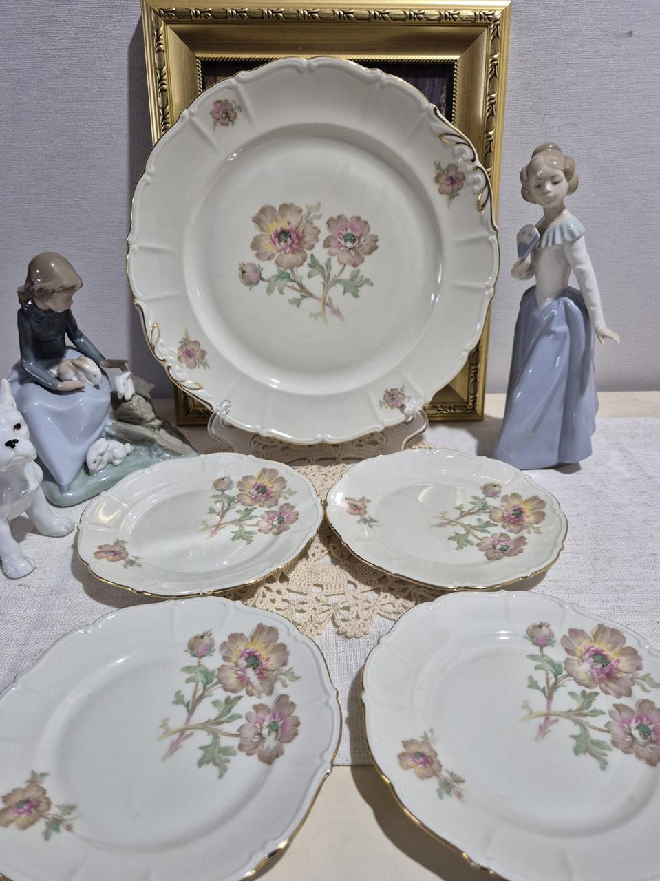 데니쉬 빈티지 디너 디저트 접시 set(5피스)