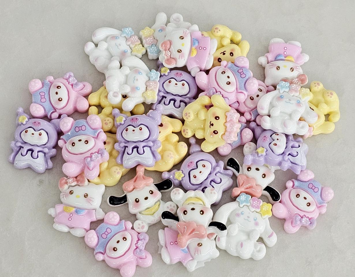 파츠 별꽃산리오 6종 30개 일괄