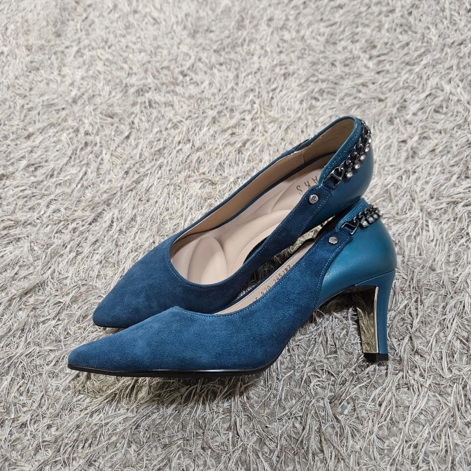 닥스 DAKS 스웨이드 펌프스 구두 245