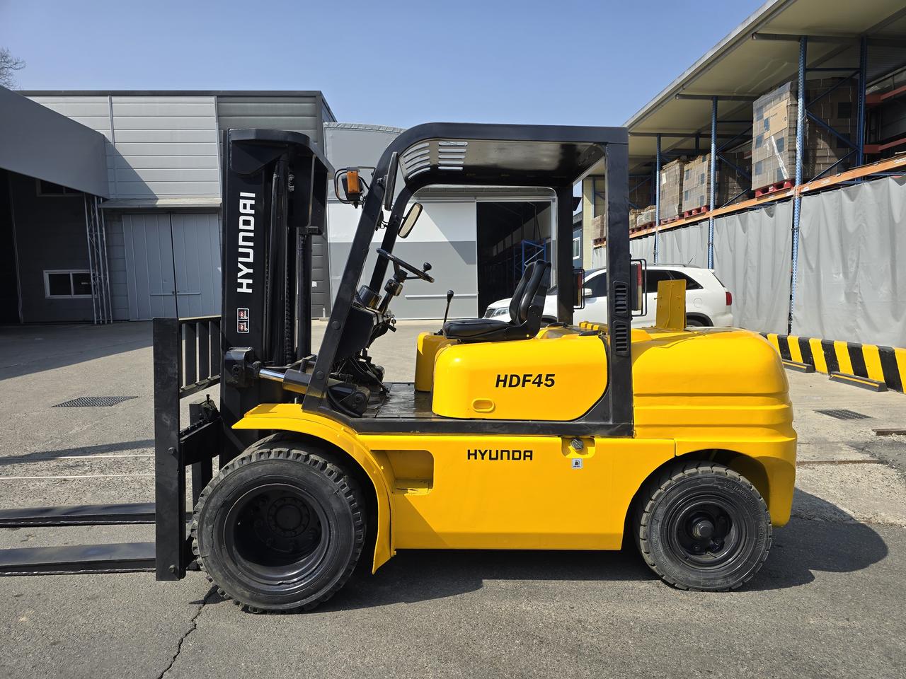 저렴한 중고지게차 현대 4.5톤 더블타이어 디젤지게차