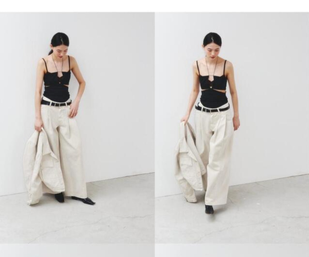 새제품 - SATUR(세터) 무신사 오버롤 와이드팬츠