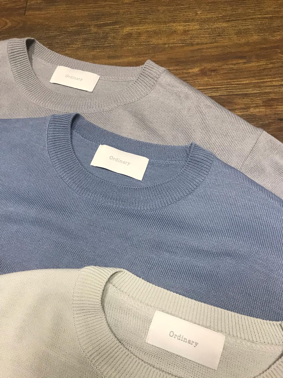 오디너리 라운드니트 미사용품