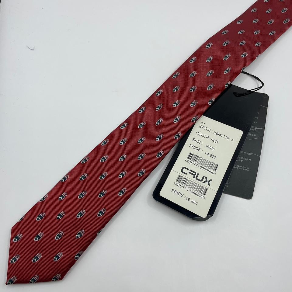 크럭스 패턴 넥타이 미사용