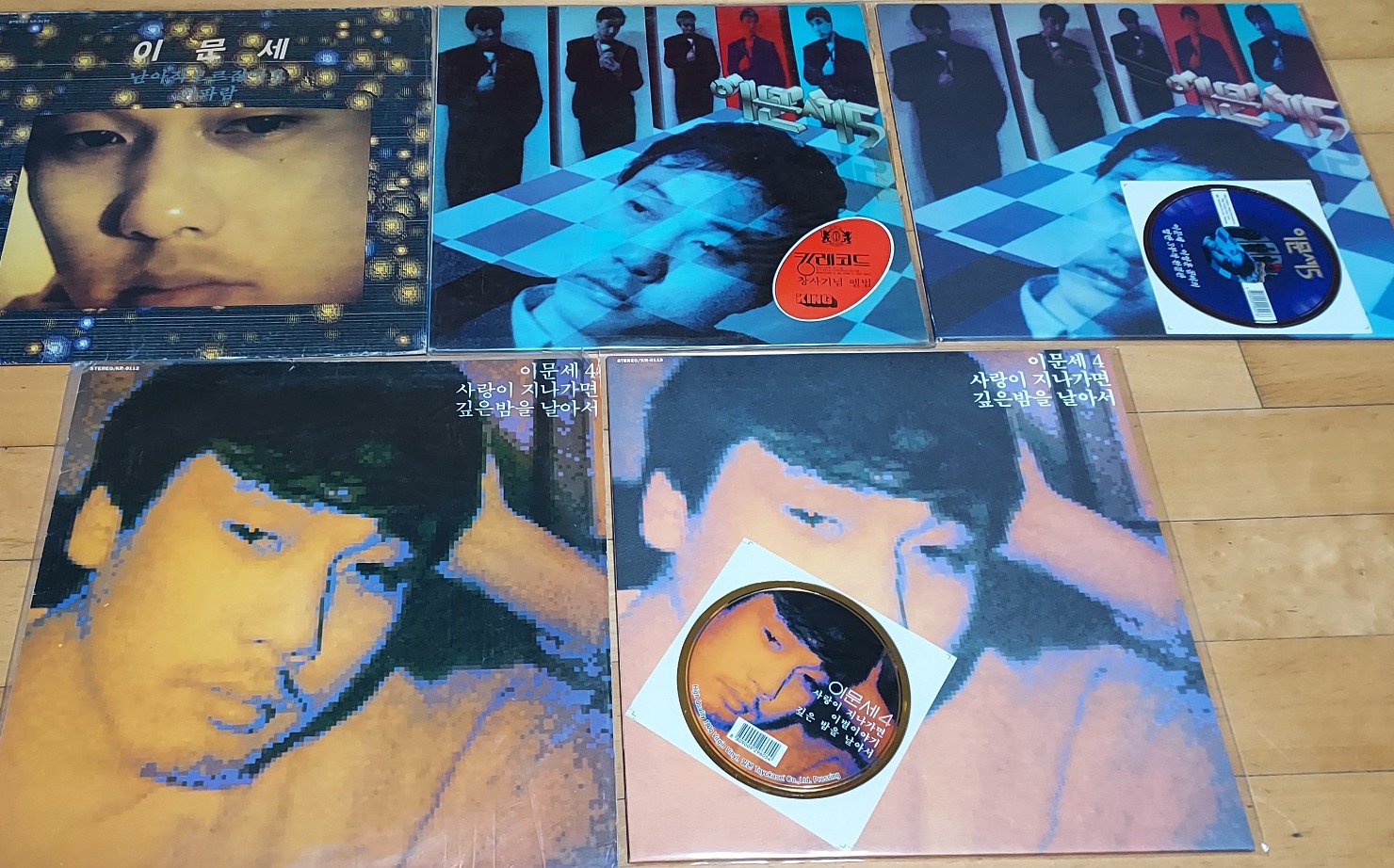 이문세 3집,4집,5집 / LP음반 5장 입니다.