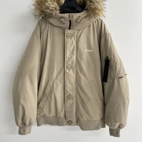 커버낫 RDS 울버린 숏 다운 점퍼 베이지