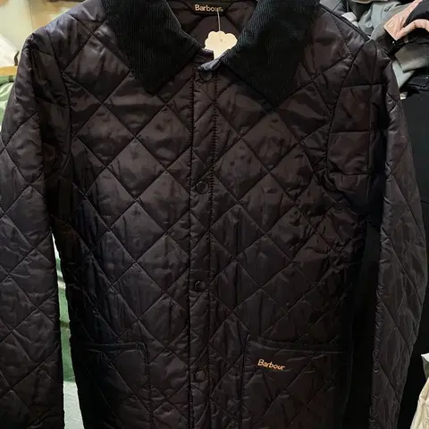 바버 누빔 코듀로이 카라자켓