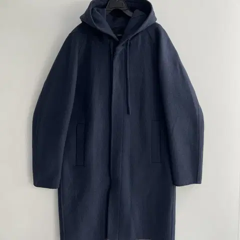 솔리드옴므 후드코트 네이비