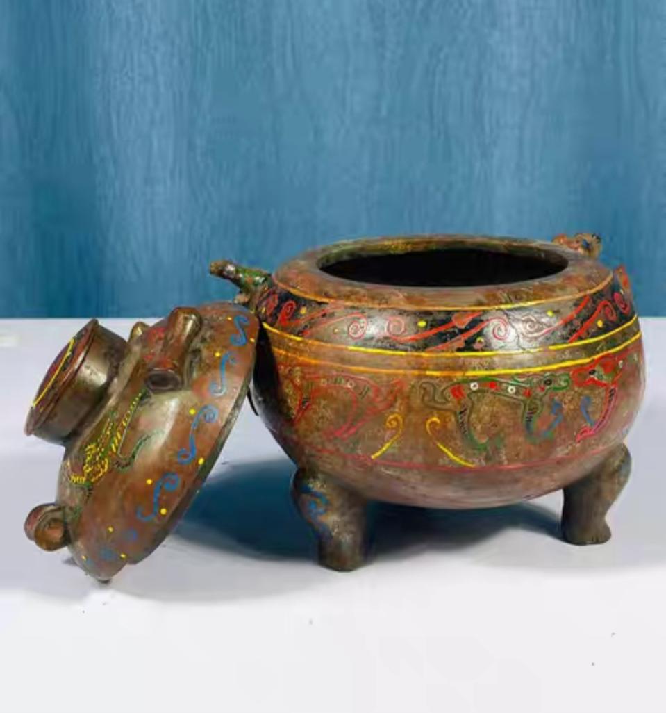 옛날 고옥 향로