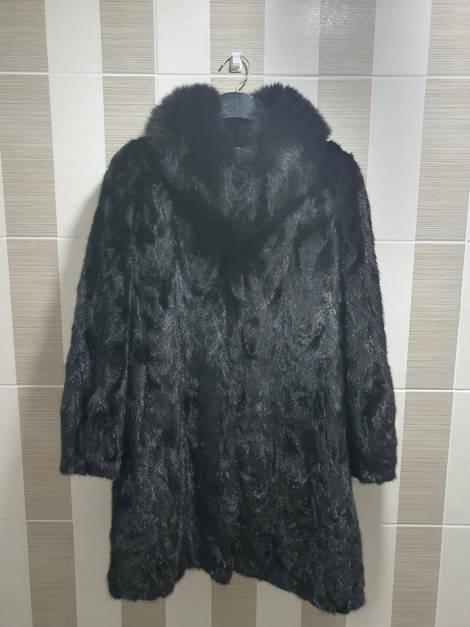 새상품 마르엘라 로사티 정품 77ㅡ88사이즈 밍크털 천연모피 롱코트!