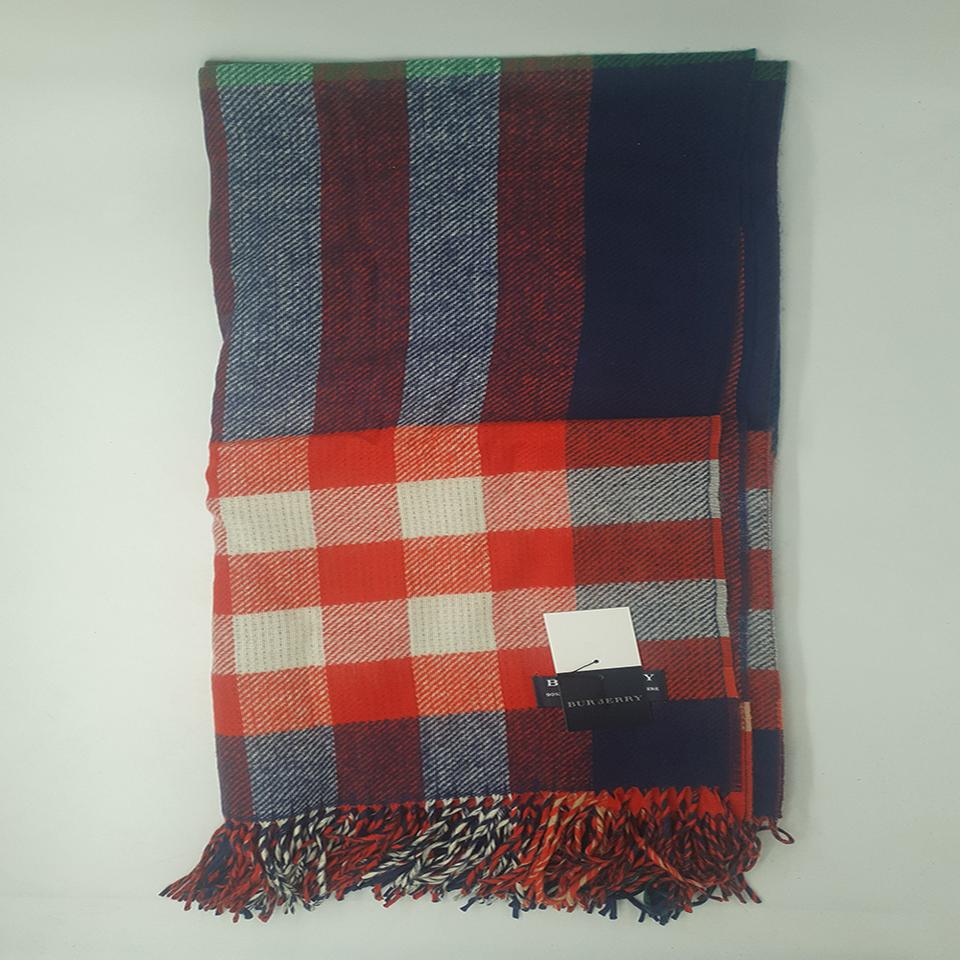 버버리숄 오렌지 울 90%MERINOWOOL