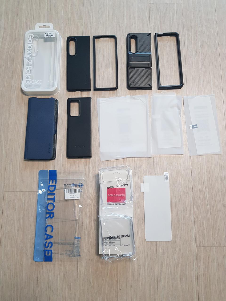 갤럭시 폴드, 플립, 노트, a 지갑케이스 필름 팝니다