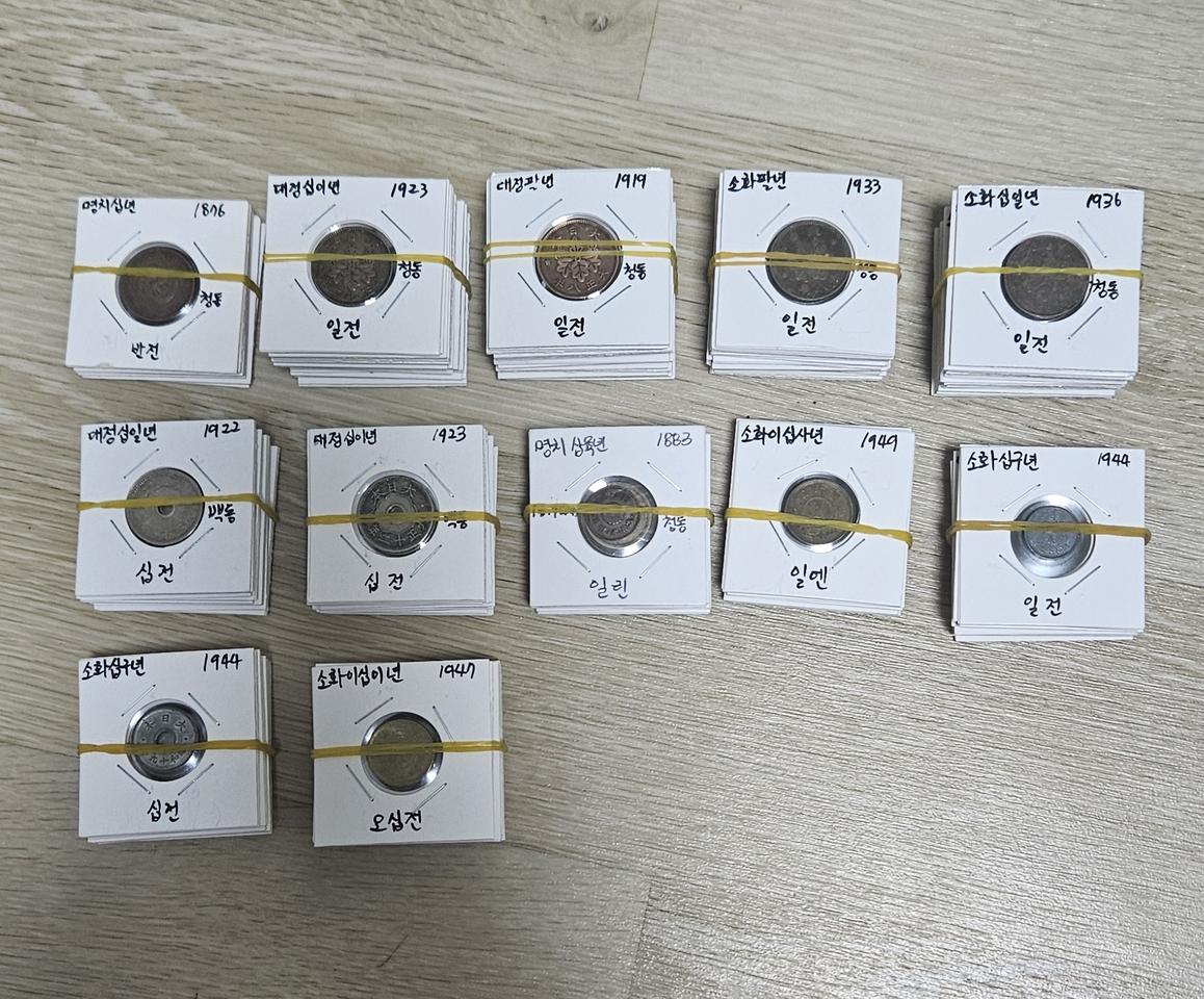 일본 1870년대 후반부터 1940년대 후반 동전(근대주화)