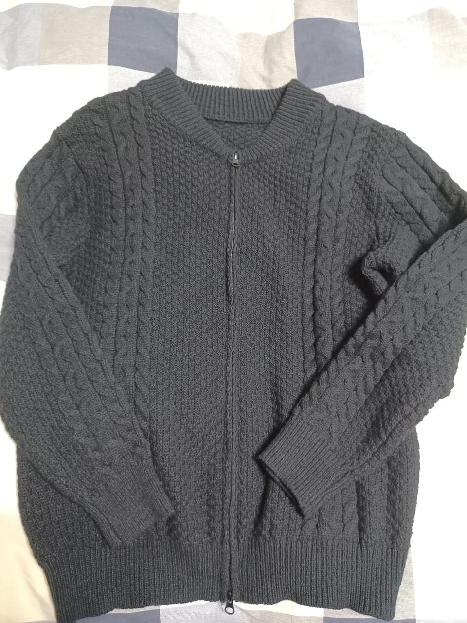 남성 캐주얼 지퍼 스웨터 니트 가디건 1회착용 택포