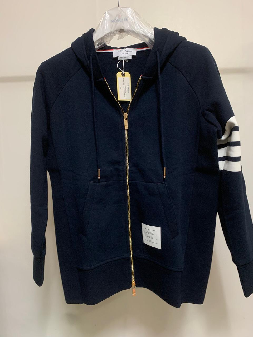 톰브라운 네이비색상 후드집업 2사이즈